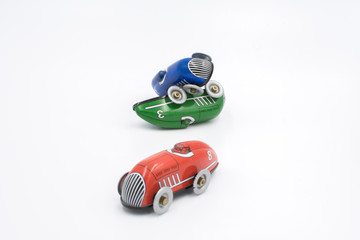toy car on white background