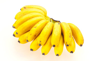 Ripe sweet Mini banana heap