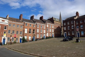 Paradise Square, looking towards the Cathedral, Sheffield.