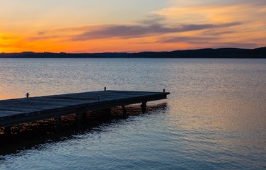Fototapeta premium Abends am See