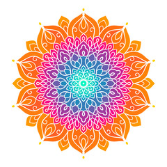Multicolor mandala