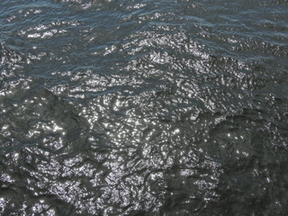 sun's rays are reflected in the water