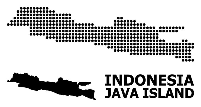 Pixel Pattern Map of Java Island