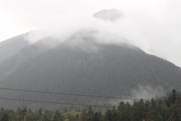 fog on mountain