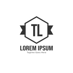 Obraz premium Initial TL logo template with modern frame. Minimalist TL letter logo vector illustration