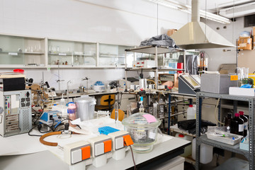Biochemical lab interior