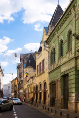 Fototapeta premium Streets of Arad town, Romania