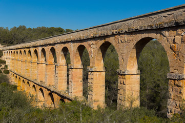 Fototapeta premium Picture of Puente del Diablo in Tarragona, Catalonia