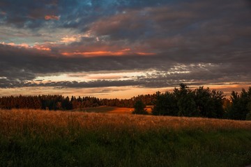 Sunrise in South Bohemia.