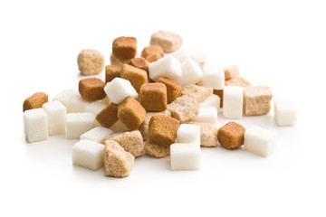 Brown and white sugar.