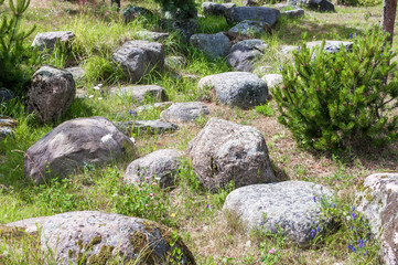 Natural stone in landscape design