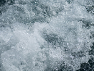 Simple blue end white water wave background