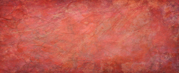 Red and orange background texture, abstract autumn color paper with old vintage grunge textured design