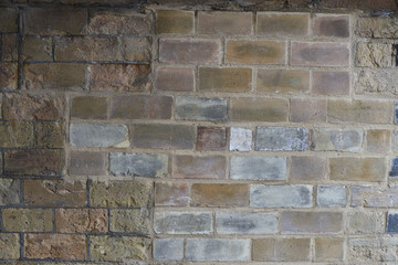 old brick wall of bricks