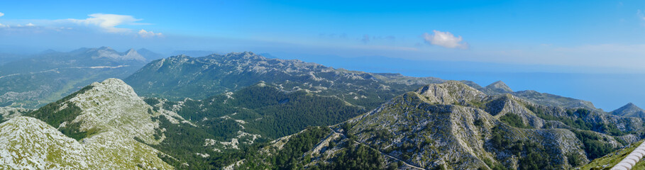 Biokovo national park landscape panorama view, Croatia
