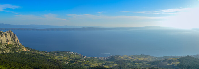 Fototapeta na wymiar Biokovo national park landscape panorama view, Croatia