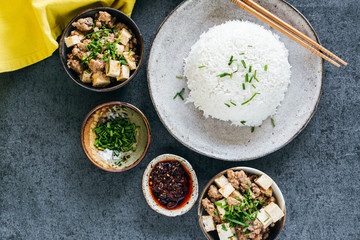 Mapo Tofu Dinner