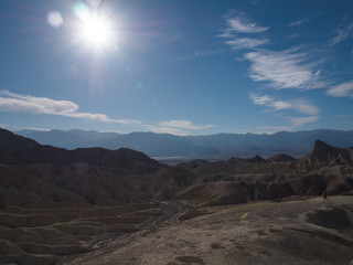 Death Valley National Park and Zabriskie point