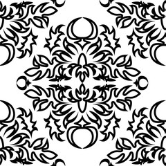 Royal damask pattern for fabric design. Wallpaper baroque, damask.
