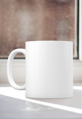 White Mug Mockup. Perfect for businesses selling mugs, just overlay your quote or design on to the image.