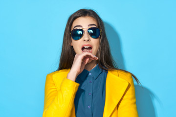 young woman with sunglasses