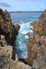 Fototapeta na wymiar rocks in the sea australia