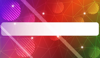 Decorative pattern with triangles, line, circle, space for text style. Decorative design for your idea. Vector illustration. Blurred Background, Smooth Gradient Texture Color.