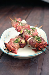 Brochettes de riñones