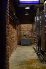 Naklejka premium industrial interior of an old factory