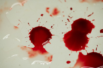 Fototapeta na wymiar Fresh blood drops