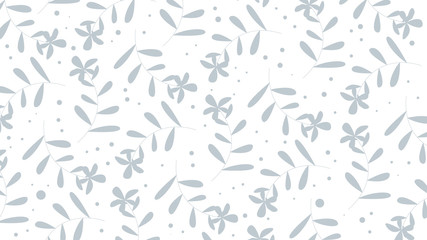 floral seamless pattern, flat design for use as background, wrapping paper or wallpaper