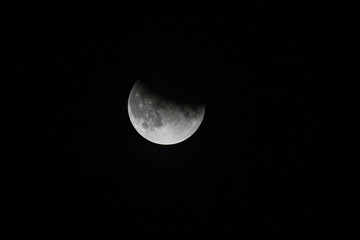 partial lunar eclipse on July 19, 2019 in Switzerland