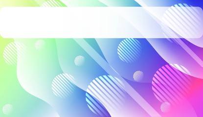 Wavy Background with Lines, Circle. For Flyer, Brochure, Booklet And Websites Design Vector Illustration