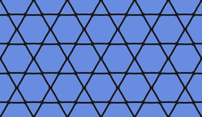 Fototapeta premium Vector illustration blue geometric abstract background