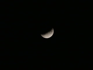  Lunar Eclipse. View of the moon.