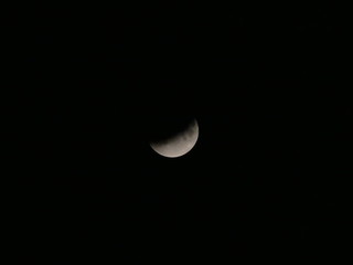  Lunar Eclipse. View of the moon.