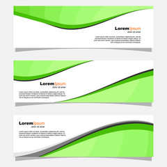 Fototapeta premium set of abstract banners