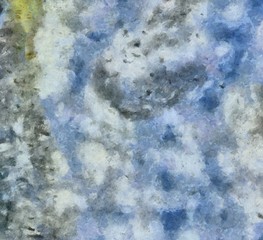 Close up oil paint abstract background. Art textured brushstrokes in macro. Part of painting. Old style artwork. Dirty watercolor texture. Modern pattern. Chaotic splashes. Multi-colors design.