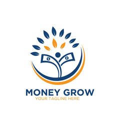 business grow success logo designs