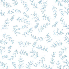 Summer spring floral seamless pattern, flat design for use as background, wrapping paper or wallpaper