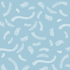 Summer spring floral seamless pattern, flat design for use as background, wrapping paper or wallpaper