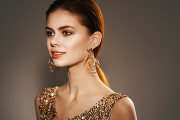 beautiful woman elegant style luxury model