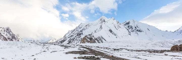 Papier Peint photo K2 K2 mountain peak, second highest mountain in the world, K2 trek, Pakistan, Asia