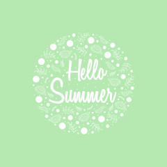 Summer spring floral seamless pattern, flat design for use as background, wrapping paper or wallpaper