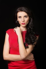 Naklejka premium Beautiful Woman Posing