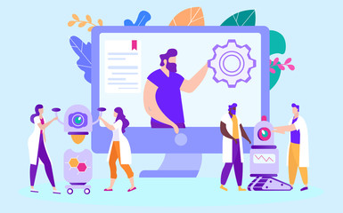 Setup and Production Robots. Studying Online.