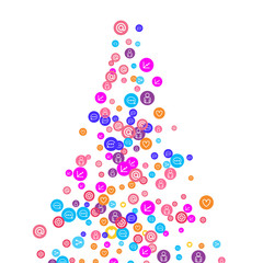 Social media marketing, Communication concept.