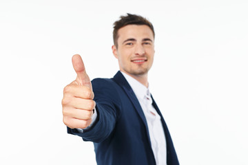 businessman with thumbs up