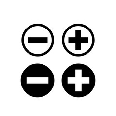 Plus And Minus icon vector symbol illustration