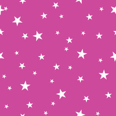 Pink tiny stars simple geometric repeat pattern
